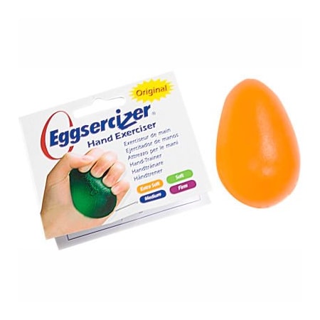 Fabrication Enterprises Eggsercizer Hand Exerciser, X-Soft, Orange 10-1290